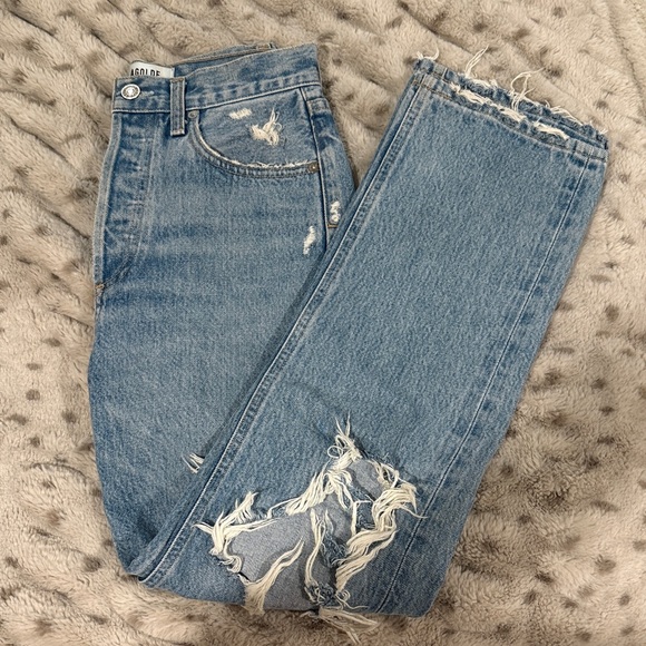 AGOLDE // 90’s Pinch Waist Distressed Jean - Picture 2 of 7